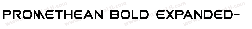 Promethean Bold Expanded字体转换